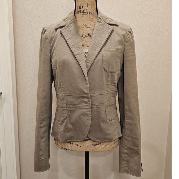 Cividini Khaki Blazer Size 46 - Picture 1 of 9